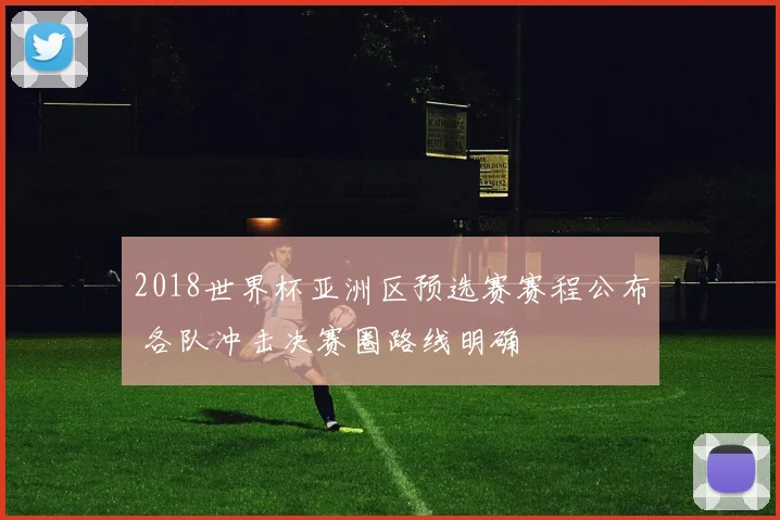 2018世界杯亚洲区预选赛赛程公布 各队冲击决赛圈路线明确